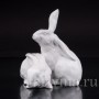 Уцененная статуэтка из фарфора Два кролика, Herend, Венгрия, вт. пол. 20 в.