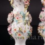 Уцененные фарфоровые Парные вазы с лепными цветами, Coalport, Великобритания, 19 в.