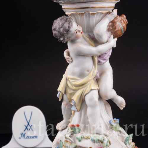 Фарфоровая Фруктовница два путти, Meissen, Германия, 1977 г.