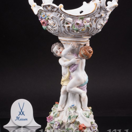 Фарфоровая Фруктовница два путти, Meissen, Германия, 1977 г.