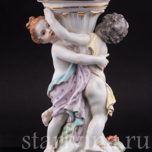 Фарфоровая Фруктовница два путти, Meissen, Германия, 1977 г.