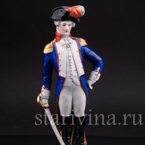 Фарфоровая статуэтка Жильбер Лафайет, Scheibe-Alsbach, Германия, вт. пол. 20 в.