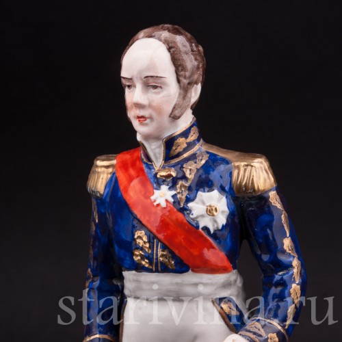 Фарфоровая статуэтка Маршала Луи-Габриэль Сюше, Porcelaine de Paris, Франция, сер. 20 века.