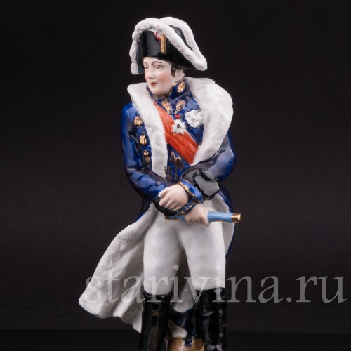 Фарфоровая статуэтка Маршала Мишель Ней, Porcelaine de Paris, Франция, сер. 20 века.