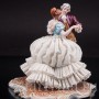 Фарфоровая фигурка Танцующая пара, кружевная, Capodimonte, Италия, вт пол. 20 века.
