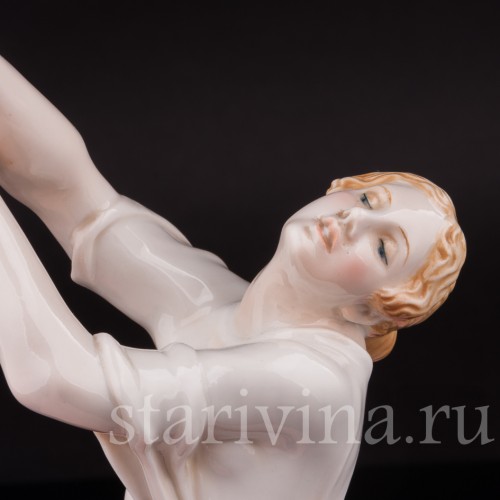 Фарфоровая статуэтка танцовщицы Айседора Дункан, Karl Ens, Германия, 1920-30 гг.