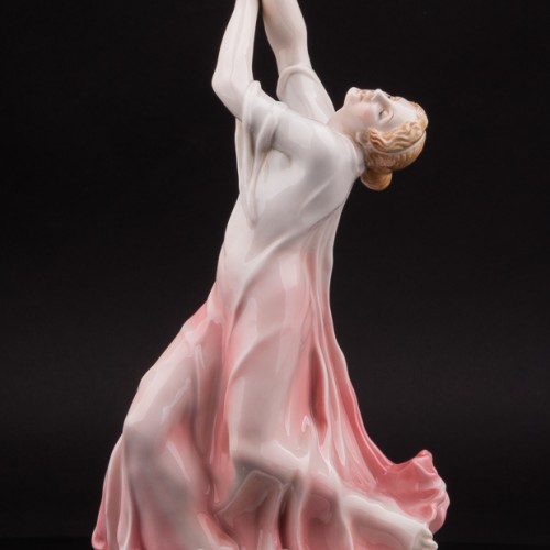 Фарфоровая статуэтка танцовщицы Айседора Дункан, Karl Ens, Германия, 1920-30 гг.