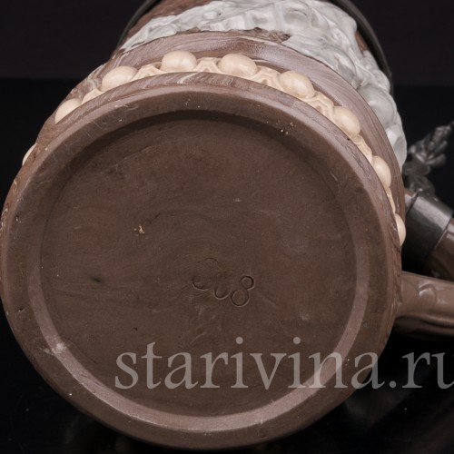 Антикварная пивная кружка Дуб, Villeroy & Boch, Германия, сер. - кон. 19 в.