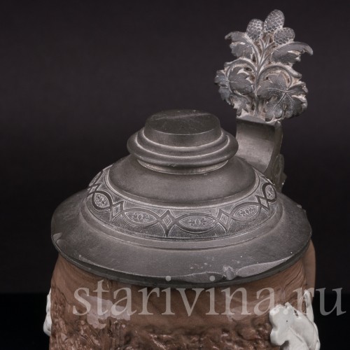 Антикварная пивная кружка Дуб, Villeroy & Boch, Германия, сер. - кон. 19 в.