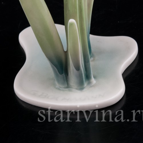 Статуэтка птицы из фарфора Взлетающий селезень, Alka Kaiser, Германия, сер. 20 в.