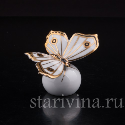 Фигурка из фарфора Бабочка, Metzler & Ortloff, Германия, до 1972 года.
