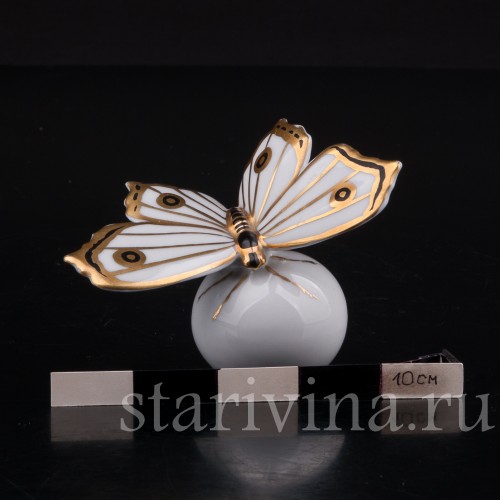 Фигурка из фарфора Бабочка, Metzler & Ortloff, Германия, до 1972 года.
