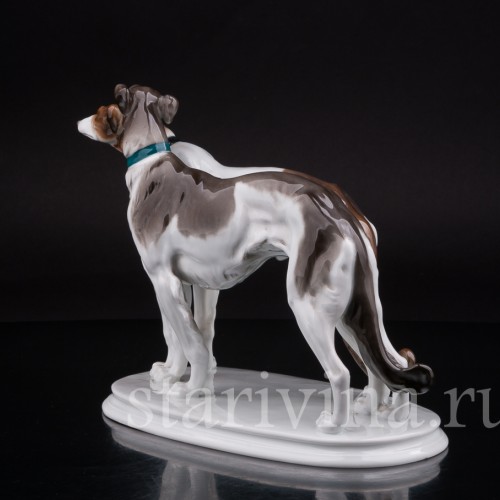 Фарфоровая статуэтка собак Две борзые, Karl Ens, Германия, 1920-30 гг.