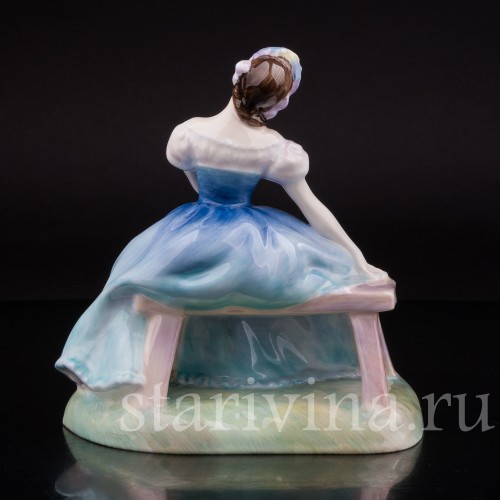 Фарфоровая статуэтка балерины Жизель, Royal Doulton, Великобритания, сер. 20 века.