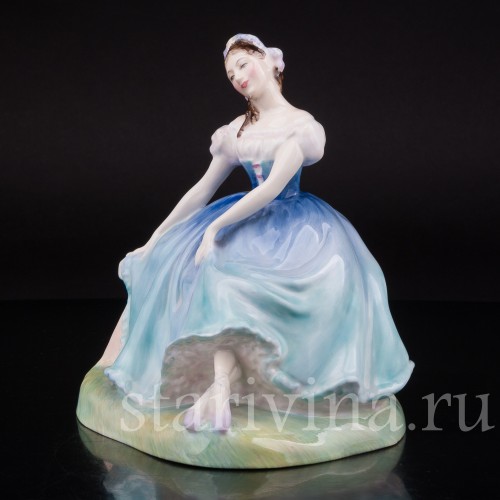 Фарфоровая статуэтка балерины Жизель, Royal Doulton, Великобритания, сер. 20 века.