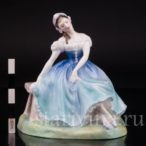 Фарфоровая статуэтка балерины Жизель, Royal Doulton, Великобритания, сер. 20 века.