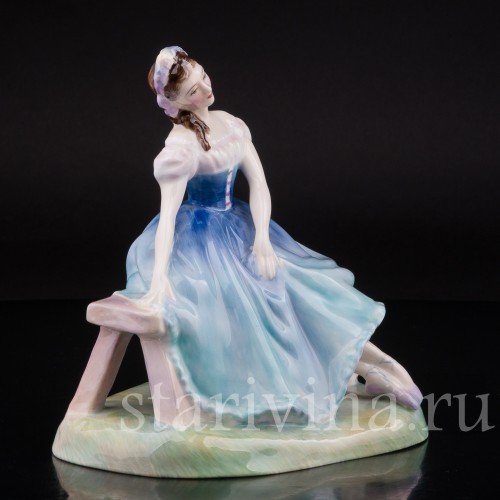 Фарфоровая статуэтка балерины Жизель, Royal Doulton, Великобритания, сер. 20 века.