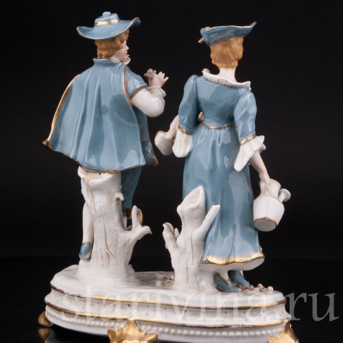 Фарфоровая статуэтка Цветочники, Sitzendorf, Германия, кон. 19 - нач. 20 вв.