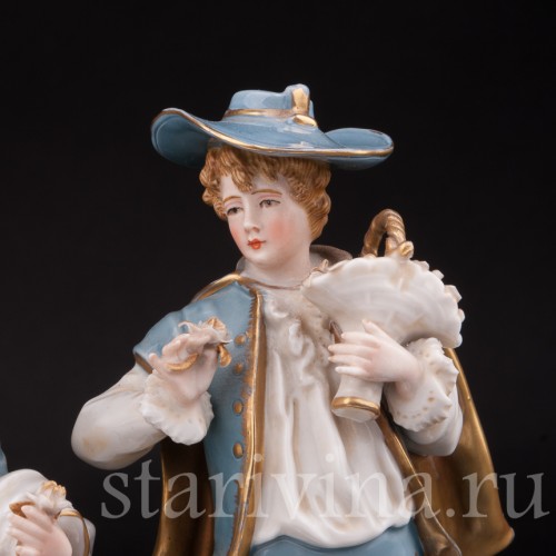 Фарфоровая статуэтка Цветочники, Sitzendorf, Германия, кон. 19 - нач. 20 вв.