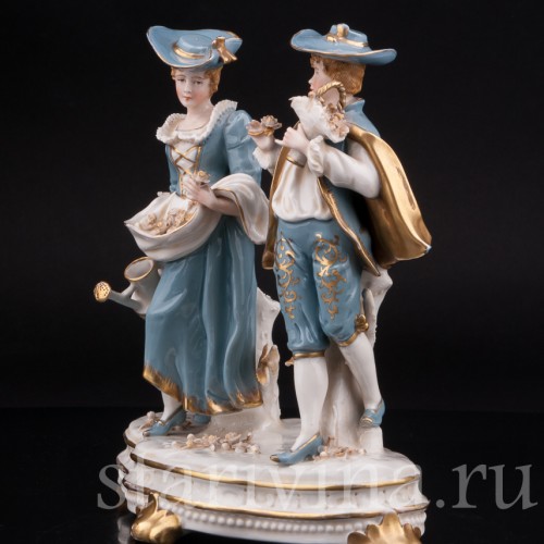 Фарфоровая статуэтка Цветочники, Sitzendorf, Германия, кон. 19 - нач. 20 вв.
