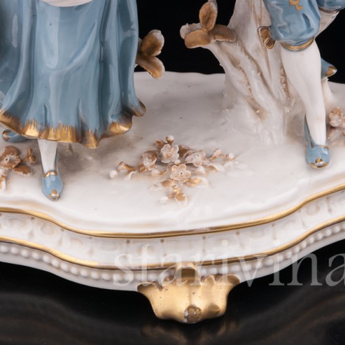 Фарфоровая статуэтка Цветочники, Sitzendorf, Германия, кон. 19 - нач. 20 вв.