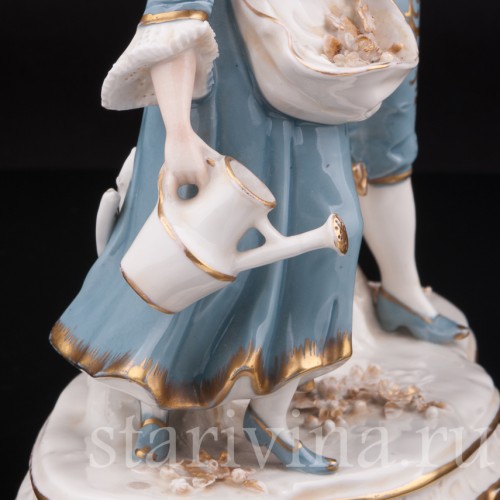 Фарфоровая статуэтка Цветочники, Sitzendorf, Германия, кон. 19 - нач. 20 вв.