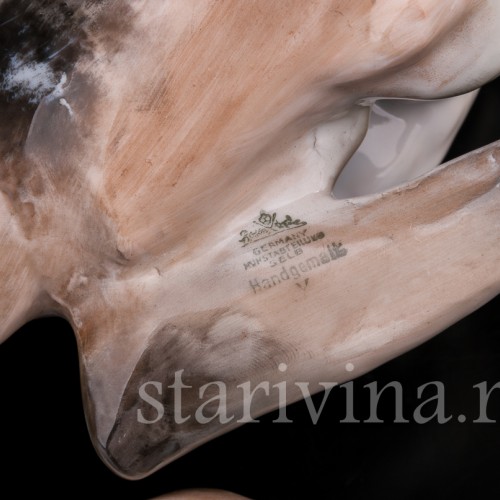 Фигурка из фарфора Лежащий олененок, Rosenthal, Германия, 1930-40 гг.