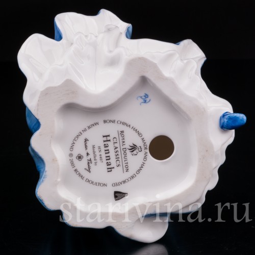 Фигурка девушки из фарфора Ханна, Royal Doulton, Великобритания, 2001 год.