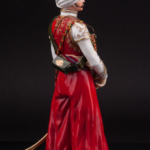 Фарфоровая статуэтка Капитан мамелюков императорской гвардии, 1813, Adrien Van Gerdinge, Франция, сер. 20 века.