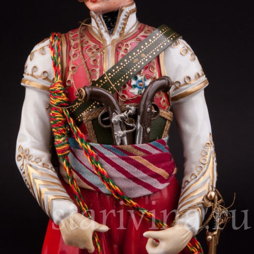 Фарфоровая статуэтка Капитан мамелюков императорской гвардии, 1813, Adrien Van Gerdinge, Франция, сер. 20 века.