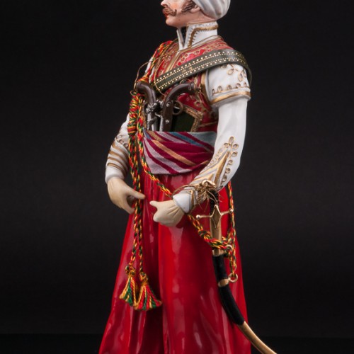 Фарфоровая статуэтка Капитан мамелюков императорской гвардии, 1813, Adrien Van Gerdinge, Франция, сер. 20 века.