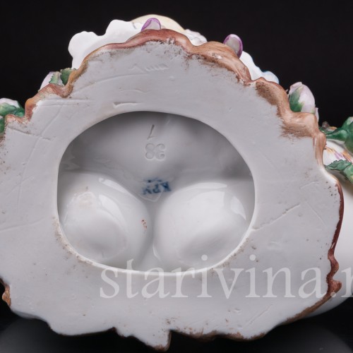 Фарфоровая Пасхальная композиция с детьми, Scheibe-Alsbach, Германия, кон. 19 - нач. 20 вв.