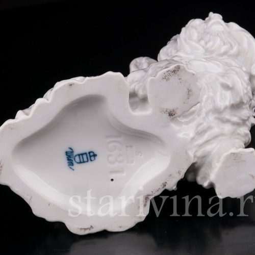 Фарфоровая статуэтка собаки Скай терьер, Augarten, Австрия.