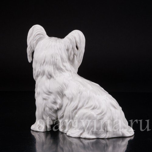 Фарфоровая статуэтка собаки Скай терьер, Augarten, Австрия.