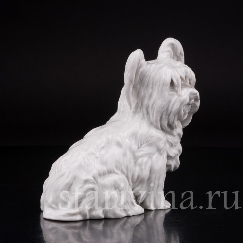 Фарфоровая статуэтка собаки Скай терьер, Augarten, Австрия.