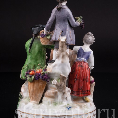 Фарфоровая композиция Праздник вина, Volkstedt, Германия, кон. 19 в.