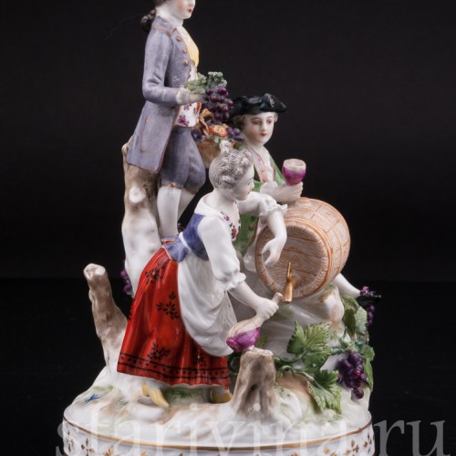 Фарфоровая композиция Праздник вина, Volkstedt, Германия, кон. 19 в.