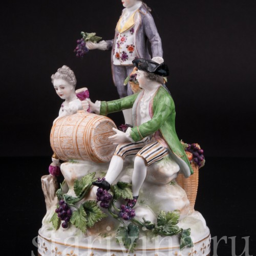 Фарфоровая композиция Праздник вина, Volkstedt, Германия, кон. 19 в.