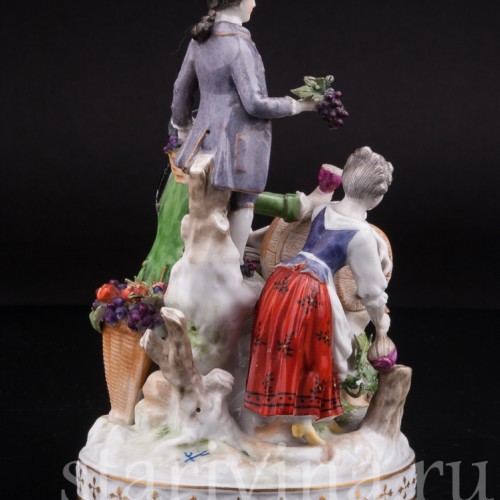 Фарфоровая композиция Праздник вина, Volkstedt, Германия, кон. 19 в.