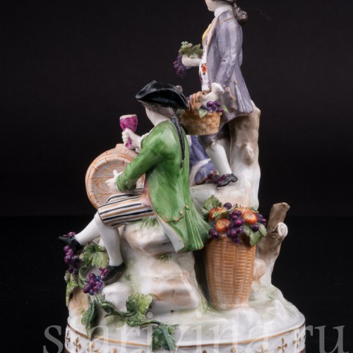 Фарфоровая композиция Праздник вина, Volkstedt, Германия, кон. 19 в.