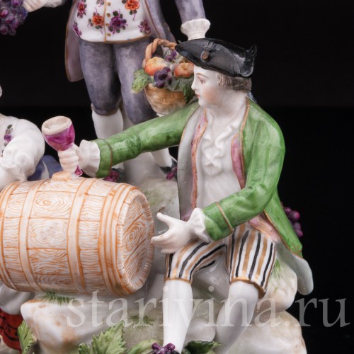 Фарфоровая композиция Праздник вина, Volkstedt, Германия, кон. 19 в.