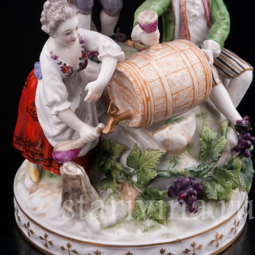 Фарфоровая композиция Праздник вина, Volkstedt, Германия, кон. 19 в.