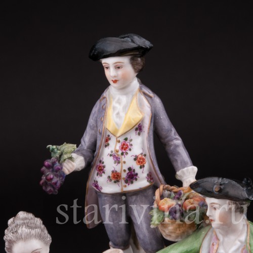 Фарфоровая композиция Праздник вина, Volkstedt, Германия, кон. 19 в.