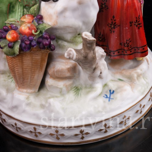 Фарфоровая композиция Праздник вина, Volkstedt, Германия, кон. 19 в.