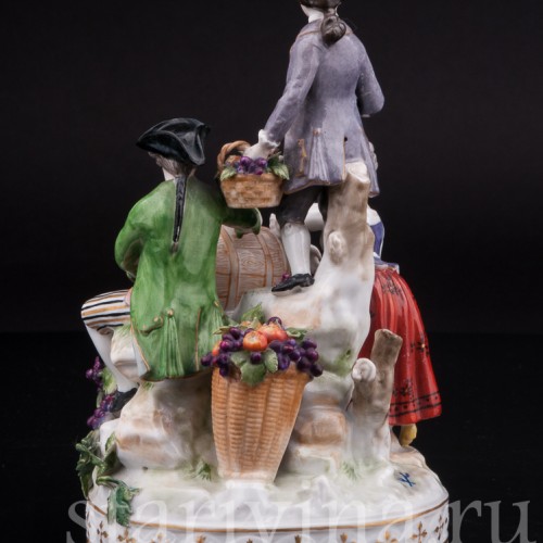 Фарфоровая композиция Праздник вина, Volkstedt, Германия, кон. 19 в.