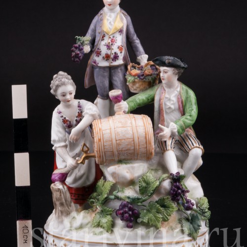 Фарфоровая композиция Праздник вина, Volkstedt, Германия, кон. 19 в.