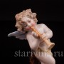 Фарфоровая фигурка Ангелочек с флейтой, миниатюра, Volkstedt, Германия, кон. 19 в.