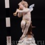 Фарфоровая фигурка Ангелочек с флейтой, миниатюра, Volkstedt, Германия, кон. 19 в.