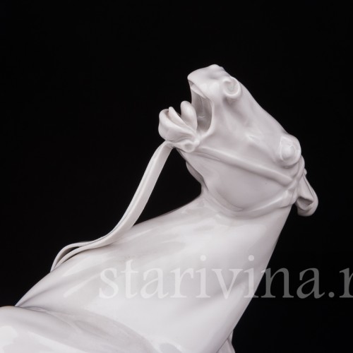 Кабинетная фарфоровая скульптура Укрощение коня, Meissen, Германия, 1965 г.