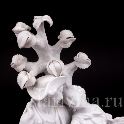 Бисквитная статуэтка Пара под деревом, Samson, Франция, кон. 19 - нач. 20 вв.